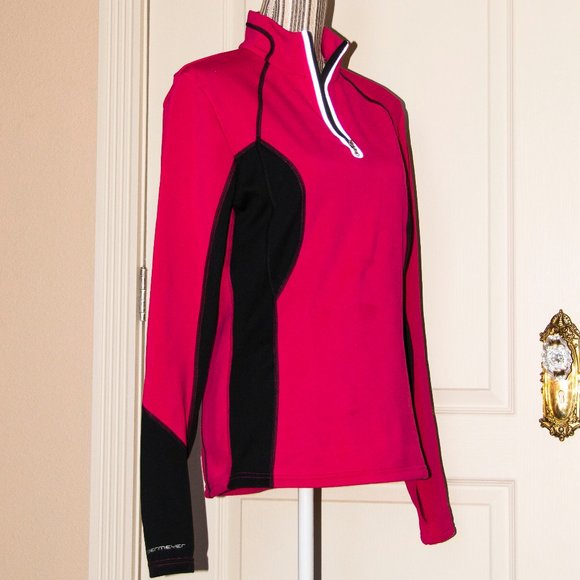 Obermeyer Pink 1/4 Zip Pullover M - Picture 8 of 8